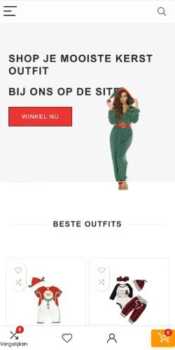 Anteprima del sito Kerst Outfit, media di Paesi Bassi per articoli sponsorizzati