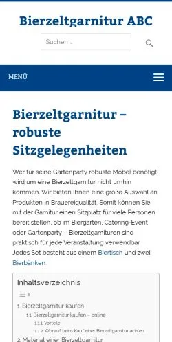 Anteprima del sito Bierzeltgarnitur ABC, media di Germania per articoli sponsorizzati