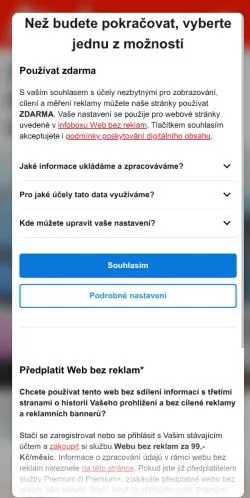 Anteprima del sito Ahaonline, media di Cechia per articoli sponsorizzati
