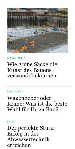 Anteprima del sito baupraxis.at, media di Austria per articoli sponsorizzati