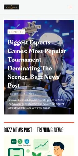 Forhåndsvisning af Buzz News Post, medie fra USA til sponsorerede artikler