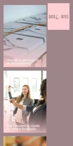 Forhåndsvisning av nettstedet Data Bites, medium fra Danmark for sponsede artikler