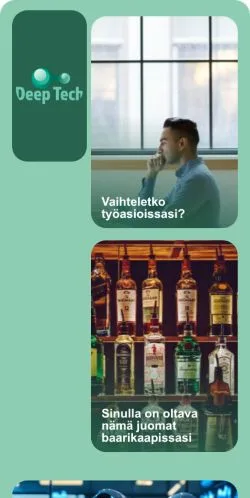 Forhåndsvisning av nettstedet Deep Tech, medium fra Finland for sponsede artikler
