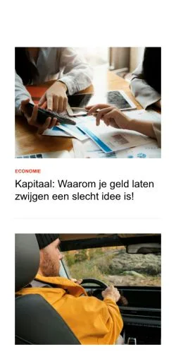 Anteprima del sito demanzijn.be, media di Belgio per articoli sponsorizzati