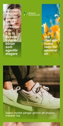 Podgląd witryny Design Journalen, medium z kraju Szwecja do artykułów sponsorowanych