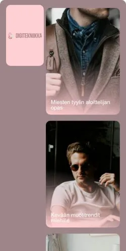Anteprima del sito Digitekniikka, media di Finlandia per articoli sponsorizzati