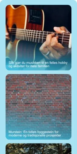 Pré-visualização do site En Familie, meio de Noruega para artigos patrocinados
