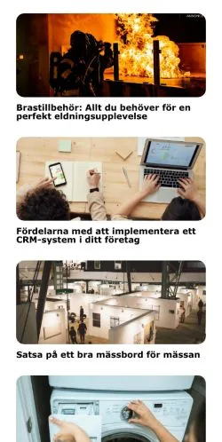 Anteprima del sito Fakta Fabriken, media di Svezia per articoli sponsorizzati