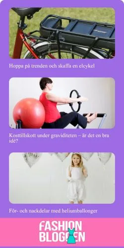 Anteprima del sito Fashion Bloggen, media di Svezia per articoli sponsorizzati