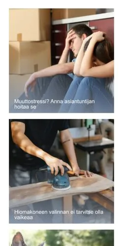 Anteprima del sito Fiksu Asunto, media di Finlandia per articoli sponsorizzati