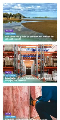 Anteprima del sito Guidens, media di Svezia per articoli sponsorizzati