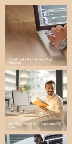 Voorbeeld van de site Hemma Data, medium uit Zweden voor gesponsorde artikelen