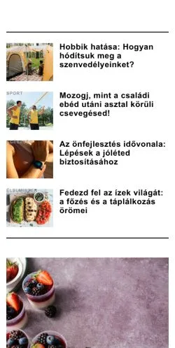 Anteprima del sito hobbiklub.com, media di Ungheria per articoli sponsorizzati