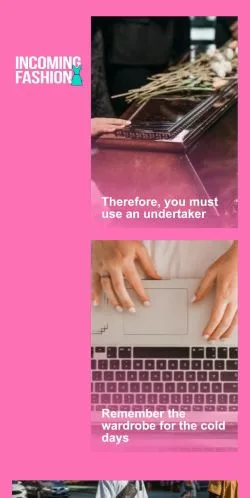 Anteprima del sito Incoming Fashion, media di Stati Uniti per articoli sponsorizzati