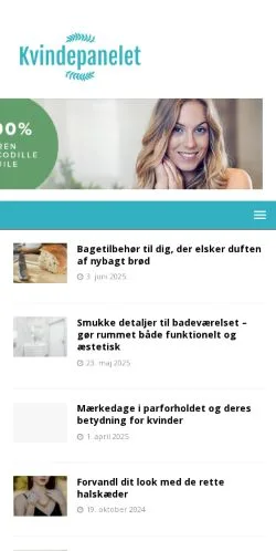 Vorschau der Website Kvindepanelet, Medium aus Dänemark für gesponserte Artikel