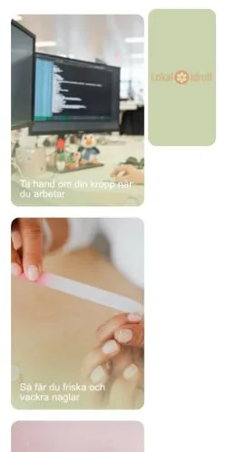 Anteprima del sito Lokal Idrott, media di Svezia per articoli sponsorizzati