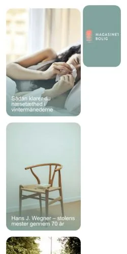 Podgląd witryny Magasinet Bolig, medium z kraju Dania do artykułów sponsorowanych