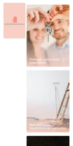 Anteprima del sito Mestarirakentaja, media di Finlandia per articoli sponsorizzati