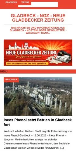 Anteprima del sito Neue Gladbecker Zeitung, media di Germania per articoli sponsorizzati