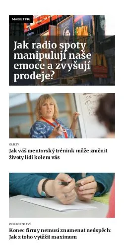 Anteprima del sito obchodblog.cz, media di Cechia per articoli sponsorizzati