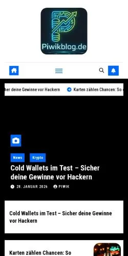 Anteprima del sito Peter Piwik Blog, media di Germania per articoli sponsorizzati