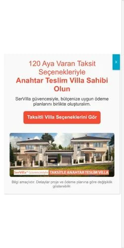 Voorbeeld van de site SerMimar, medium uit Turkije voor gesponsorde artikelen