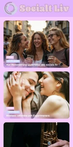 Podgląd witryny Socialt Liv, medium z kraju Szwecja do artykułów sponsorowanych