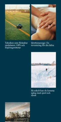 Anteprima del sito Sportjournalen, media di Svezia per articoli sponsorizzati