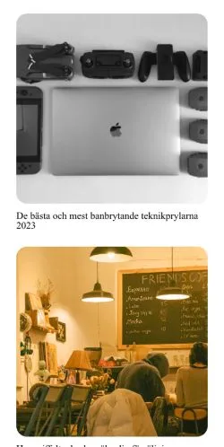 Aperçu du site Tech Tid, média de Suède pour articles sponsorisés