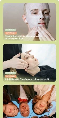 스폰서 기사용 핀란드 매체 Terve Ja Onnellinen 사이트 미리보기