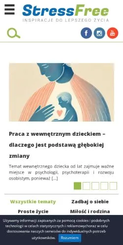 Anteprima del sito StressFree, media di Polonia per articoli sponsorizzati
