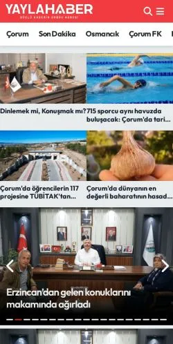 Anteprima del sito Yayla Haber, media di Turchia per articoli sponsorizzati