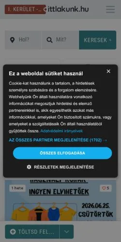 Anteprima del sito Ittlakunk Budavár, media di Ungheria per articoli sponsorizzati