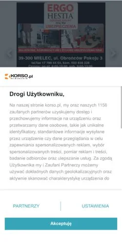 Preview of the Korso website, a media outlet in Poland for sponsored articles