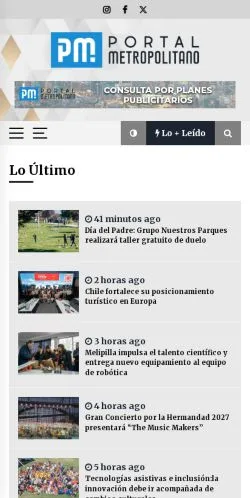 Anteprima del sito Portal Metropolitano, media di Spagna per articoli sponsorizzati
