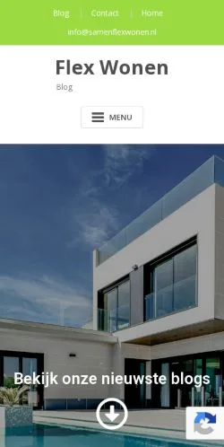 Sponsorlu makaleler için Hollanda medyası Flex Wonen sitesinin önizlemesi