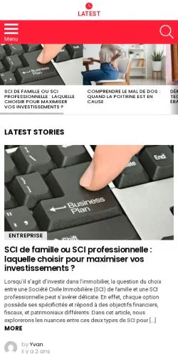 Anteprima del sito Querelle, media di Francia per articoli sponsorizzati