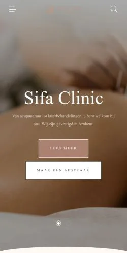 Podgląd witryny Sifa Clinic, medium z kraju Holandia do artykułów sponsorowanych