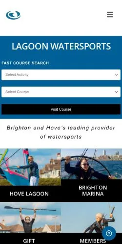 Anteprima del sito Lagoon Watersports, media di Regno Unito per articoli sponsorizzati