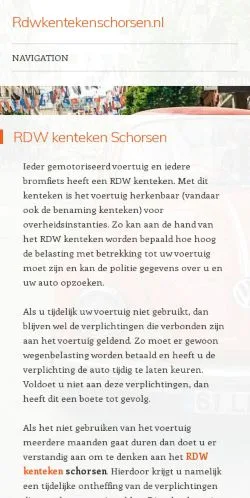 스폰서 기사용 네덜란드 매체 RDW Kenteken Schorsen 사이트 미리보기