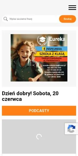 Vista previa del sitio Wałbrzych24, medio de Polonia para artículos patrocinados