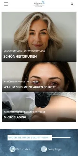 Anteprima del sito Beauty-Guide, media di Germania per articoli sponsorizzati