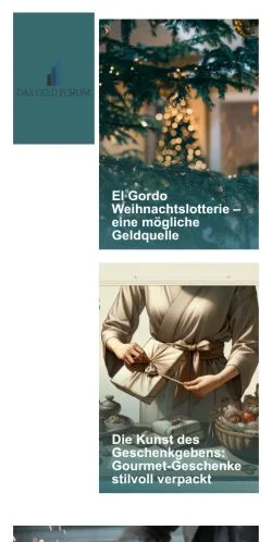 Anteprima del sito Das Geld Forum, media di Germania per articoli sponsorizzati