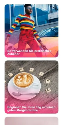 Anteprima del sito Fitness seiten, media di Germania per articoli sponsorizzati