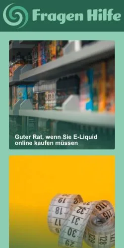 Anteprima del sito Fragen Hilfe, media di Germania per articoli sponsorizzati