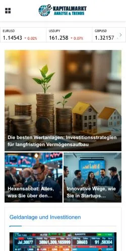 Anteprima del sito Kapitalmarktanalyse, media di Germania per articoli sponsorizzati