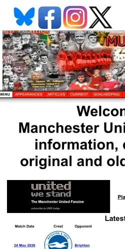 Vorschau der Website MUFCINFO, Medium aus Vereinigtes Königreich für gesponserte Artikel