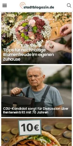 Anteprima del sito stadtblogozin.de -, media di Germania per articoli sponsorizzati
