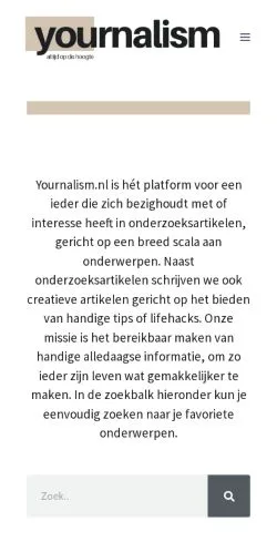 Anteprima del sito Yournalism, media di Paesi Bassi per articoli sponsorizzati