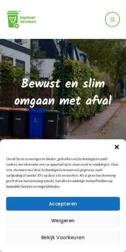 Anteprima del sito Begin van iets moois, media di Paesi Bassi per articoli sponsorizzati